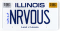 Matthew Broderick Signed Ferris Bueller's Day Off 'NRVOUS' Illinois License Plate - BROOTH500 - Matthew Broderick Signed Ferris Bueller's Day Off 'NRVOUS' Illinois License Plate product image