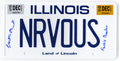 Matthew Broderick Signed Ferris Bueller's Day Off 'NRVOUS' Illinois License Plate w/Ferris Bueller - BROOTH501 - Matthew Broderick Signed Ferris Bueller's Day Off 'NRVOUS' Illinois License Plate w/Ferris Bueller product image