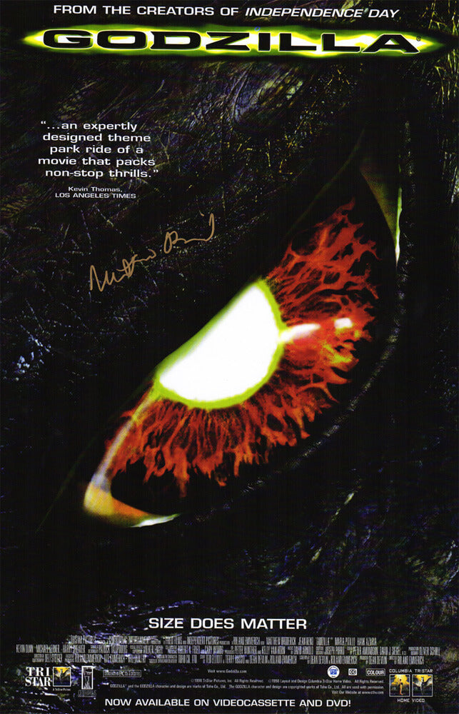 Matthew Broderick Signed Godzilla 11x17 Movie Poster - BROPST526 - Matthew Broderick Signed Godzilla 11x17 Movie Poster product image