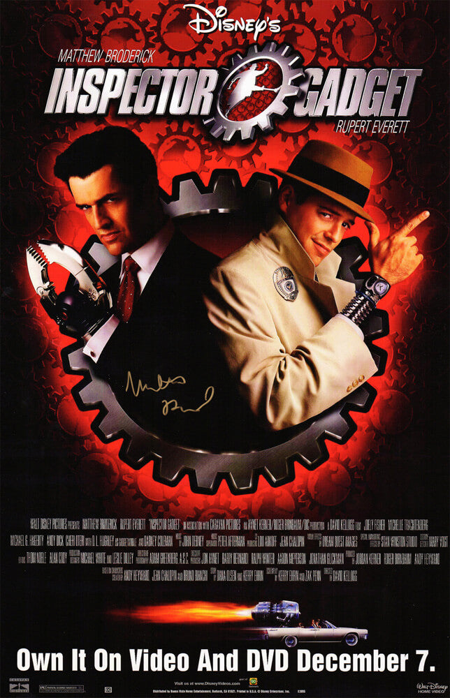 Matthew Broderick Signed Inspector Gadget 11x17 Movie Poster - BROPST527 - Matthew Broderick Signed Inspector Gadget 11x17 Movie Poster product image