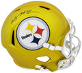 Antonio Brown Signed Pittsburgh Steelers BLAZE Riddell Full Size Speed Replica Helmet (Fanatics) - BROREP303 - Antonio Brown Signed Pittsburgh Steelers BLAZE Riddell Full Size Speed Replica Helmet (Fanatics) product image