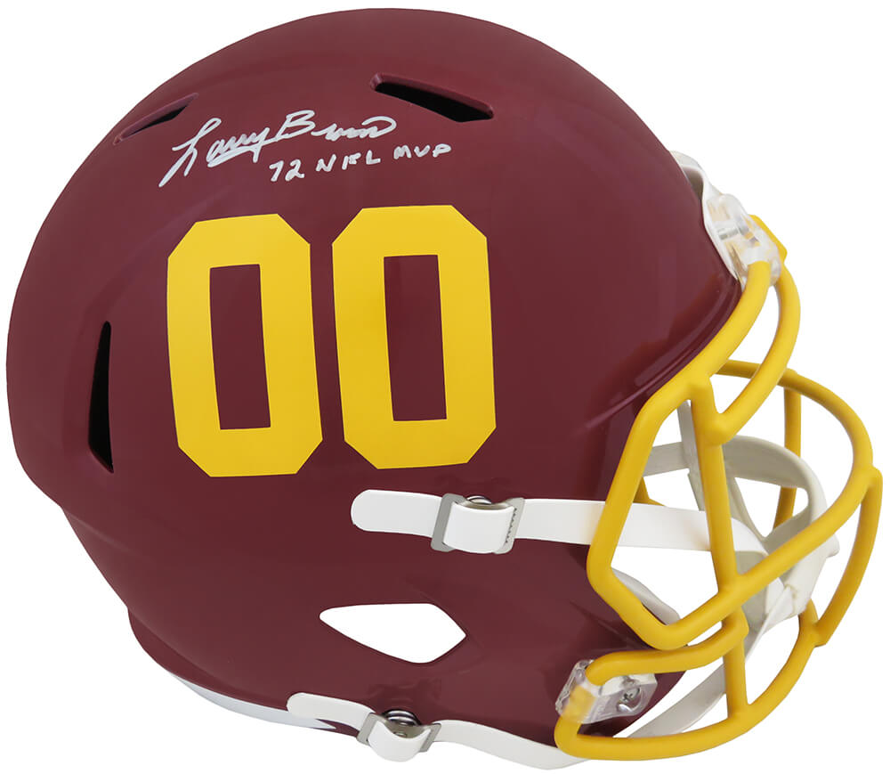 Larry Brown Signed Washington Football Team Riddell Full Size Speed Replica Helmet w/72 NFL MVP - BROREP330 - Larry Brown Signed Washington Football Team Riddell Full Size Speed Replica Helmet w/72 NFL MVP product image