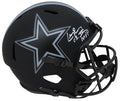 Larry Brown Signed Dallas Cowboys Eclipse Black Matte Riddell Full Size Speed Replica Helmet w/SB XXX MVP - BROREP341 - Larry Brown Signed Dallas Cowboys Eclipse Black Matte Riddell Full Size Speed Replica Helmet w/SB XXX MVP product image