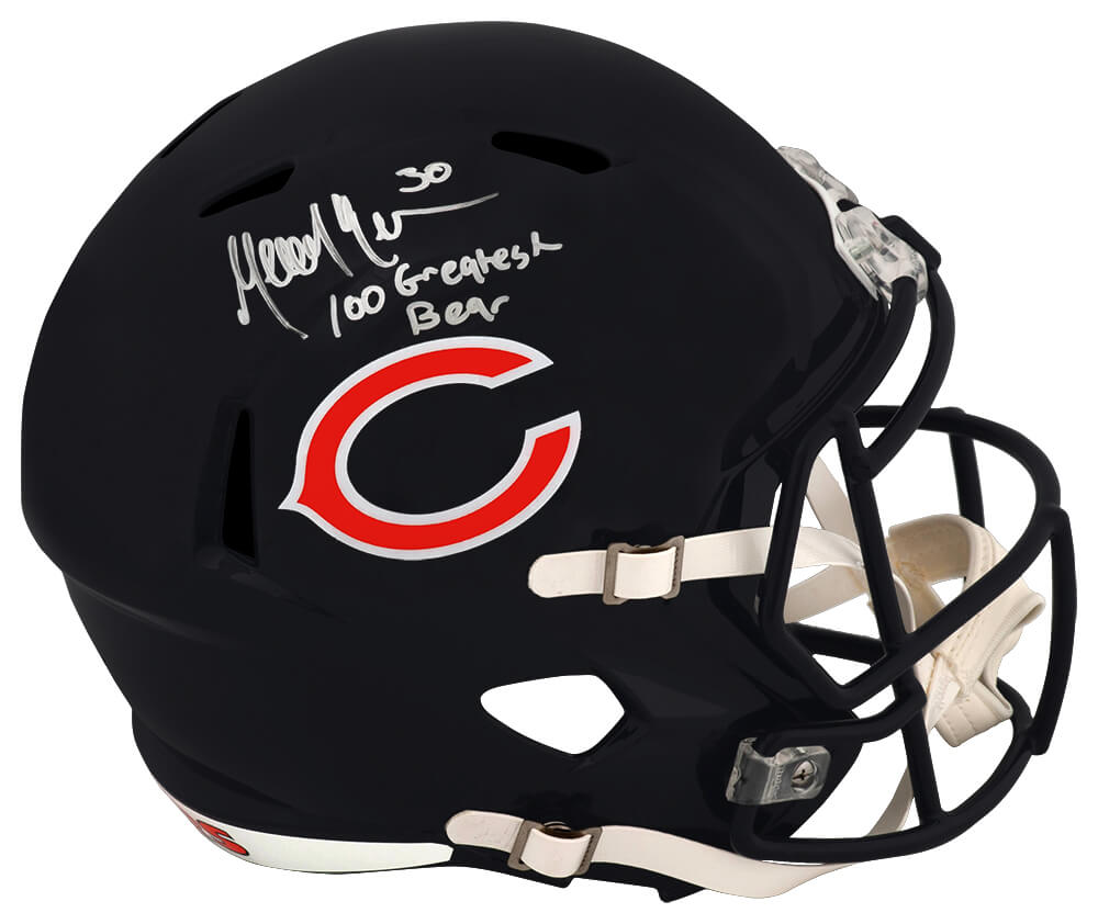 Mike Brown Signed Chicago Bears Riddell Full Size Speed Replica Helmet w/100 Greatest Bear - BROREP351 - Mike Brown Signed Chicago Bears Riddell Full Size Speed Replica Helmet w/100 Greatest Bear product image