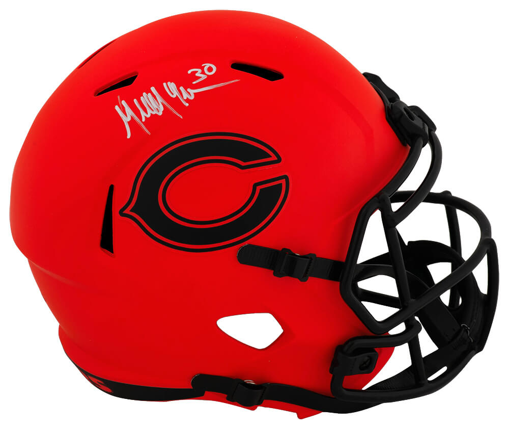 Mike Brown Signed Chicago Bears RAVE Riddell Full Size Speed Replica Helmet - BROREP352 - Mike Brown Signed Chicago Bears RAVE Riddell Full Size Speed Replica Helmet product image