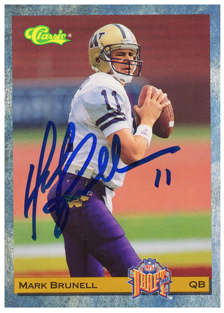 Mark Brunell Signed 1993 Classic Football Rookie Card #88 - BRUCAR304 - Mark Brunell Signed 1993 Classic Football Rookie Card #88 product image