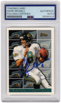 Mark Brunell Signed Jacksonville Jaguars 1995 Topps Football Trading Card #461 - (PSA Encapsulated) - BRUCAR307 - Mark Brunell Signed Jacksonville Jaguars 1995 Topps Football Trading Card #461 - (PSA Encapsulated) product image
