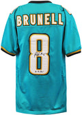 Mark Brunell Signed Teal Custom Football Jersey w/3x Pro Bowl - BRUJRY303 - Mark Brunell Signed Teal Custom Football Jersey w/3x Pro Bowl product image