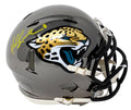 Mark Brunell Signed Jacksonville Jaguars Chrome Riddell Speed Mini Helmet - BRUMIN301 - Mark Brunell Signed Jacksonville Jaguars Chrome Riddell Speed Mini Helmet product image