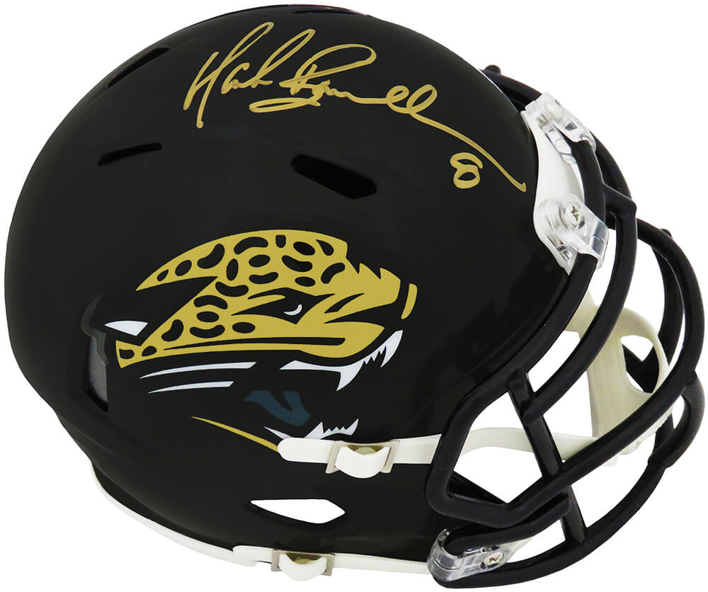Mark Brunell Signed Jacksonville Jaguars Throwback Riddell Speed Mini Helmet - BRUMIN307 - Mark Brunell Signed Jacksonville Jaguars Throwback Riddell Speed Mini Helmet product image