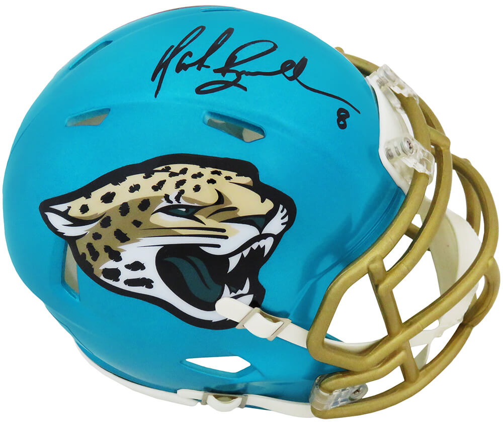 Mark Brunell Signed Jacksonville Jaguars FLASH Riddell Speed Mini Helmet - BRUMIN309 - Mark Brunell Signed Jacksonville Jaguars FLASH Riddell Speed Mini Helmet product image