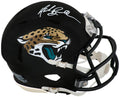Mark Brunell Signed Jacksonville Jaguars T/B Riddell Speed Mini Helmet (White Ink) - BRUMIN311 - Mark Brunell Signed Jacksonville Jaguars T/B Riddell Speed Mini Helmet (White Ink) product image
