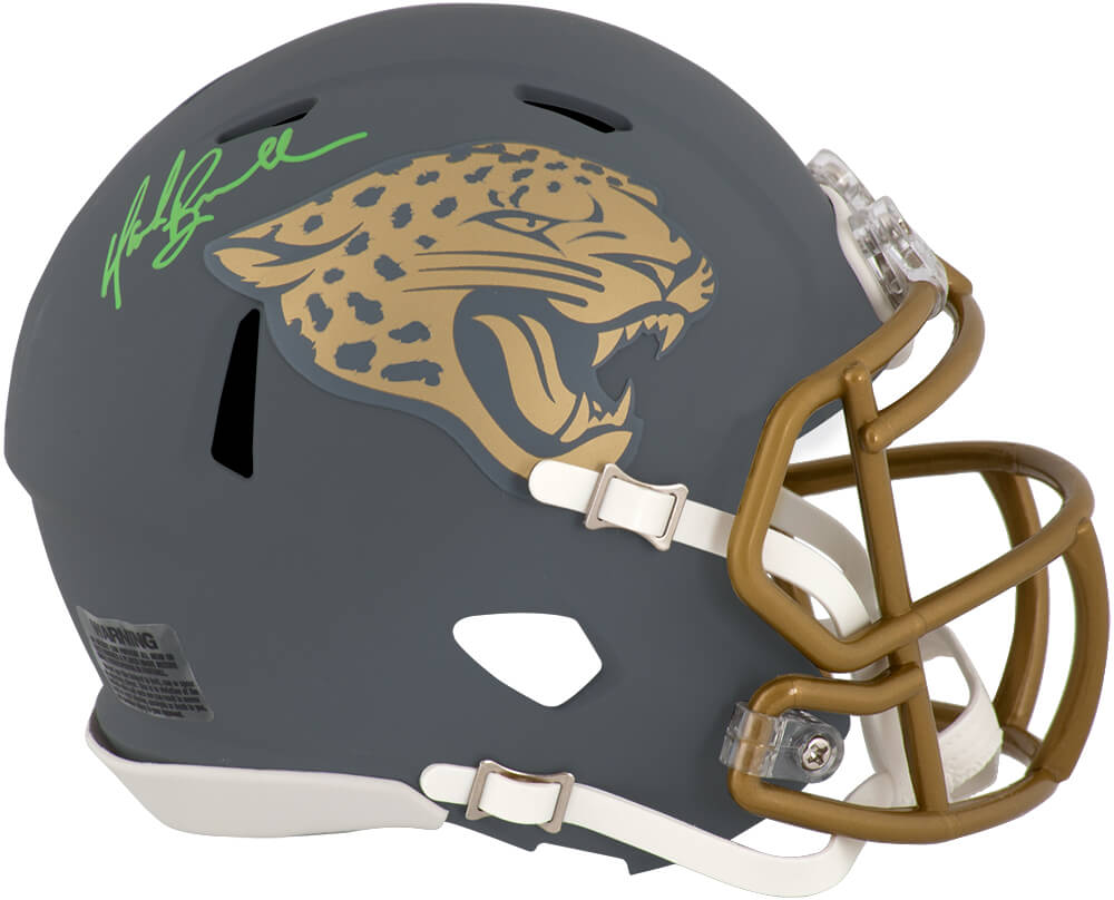 Mark Brunell Signed Jacksonville Jaguars SLATE Riddell Speed Mini Helmet - BRUMIN312 - Mark Brunell Signed Jacksonville Jaguars SLATE Riddell Speed Mini Helmet product image