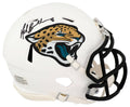 Mark Brunell Signed Jacksonville Jaguars 2024 Alternate White Riddell Speed Mini Helmet - BRUMIN313 - Mark Brunell Signed Jacksonville Jaguars 2024 Alternate White Riddell Speed Mini Helmet product image
