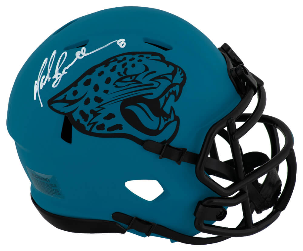 Mark Brunell Signed Jacksonville Jaguars RAVE Riddell Speed Mini Helmet - BRUMIN314 - Mark Brunell Signed Jacksonville Jaguars RAVE Riddell Speed Mini Helmet product image