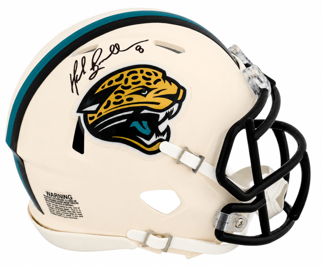 Mark Brunell Signed Jacksonville Jaguars RETRO Riddell Speed Mini Helmet - BRUMIN315 - Mark Brunell Signed Jacksonville Jaguars RETRO Riddell Speed Mini Helmet product image