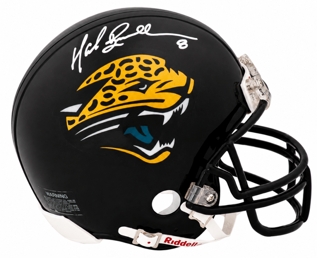 Mark Brunell Signed Jacksonville Jaguars (VSR4) Riddell Mini Helmet (In White) - BRUMIN316 - Mark Brunell Signed Jacksonville Jaguars (VSR4) Riddell Mini Helmet (In White) product image