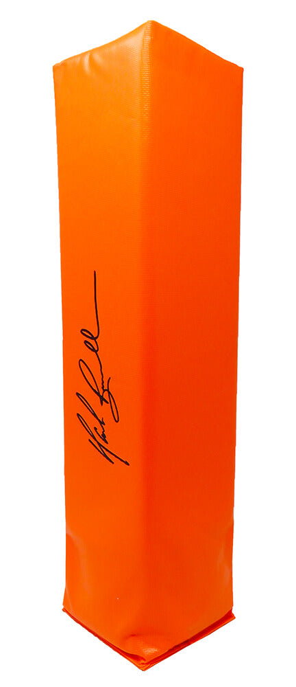 Mark Brunell Signed Orange Endzone Football Pylon - BRUPYL300 - Mark Brunell Signed Orange Endzone Football Pylon product image
