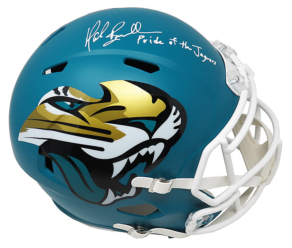 Mark Brunell Signed Jacksonville Jaguars AMP Alternate Series Riddell Full Size Speed Replica Helmet w/Pride of the Jaguars - BRUREP302 - Mark Brunell Signed Jacksonville Jaguars AMP Alternate Series Riddell Full Size Speed Replica Helmet w/Pride of the Jaguars product image