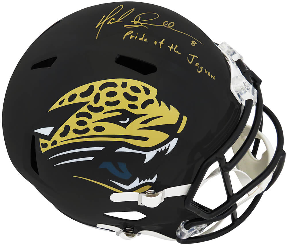 Mark Brunell Signed Jacksonville Jaguars Throwback Riddell Full Size Speed Replica Helmet w/Pride of the Jaguars - BRUREP309 - Mark Brunell Signed Jacksonville Jaguars Throwback Riddell Full Size Speed Replica Helmet w/Pride of the Jaguars product image