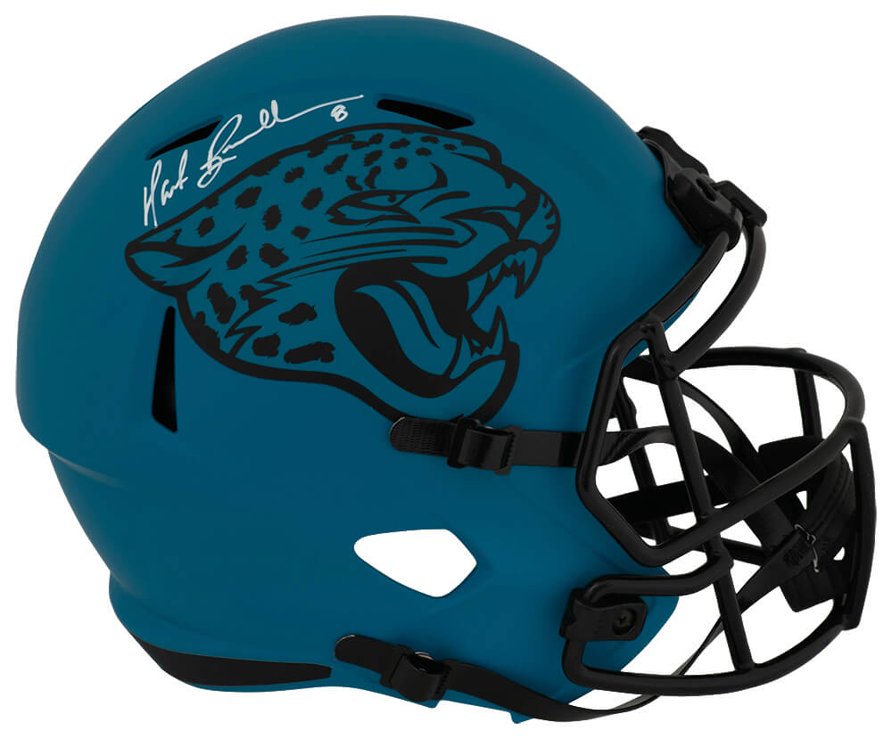 Mark Brunell Signed Jacksonville Jaguars RAVE Riddell Full Size Speed Replica Helmet - BRUREP317 - Mark Brunell Signed Jacksonville Jaguars RAVE Riddell Full Size Speed Replica Helmet product image