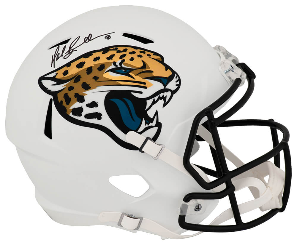 Mark Brunell Signed Jacksonville Jaguars 2024 Alternate White Riddell Full Size Speed Replica Helmet - BRUREP318 - Mark Brunell Signed Jacksonville Jaguars 2024 Alternate White Riddell Full Size Speed Replica Helmet product image
