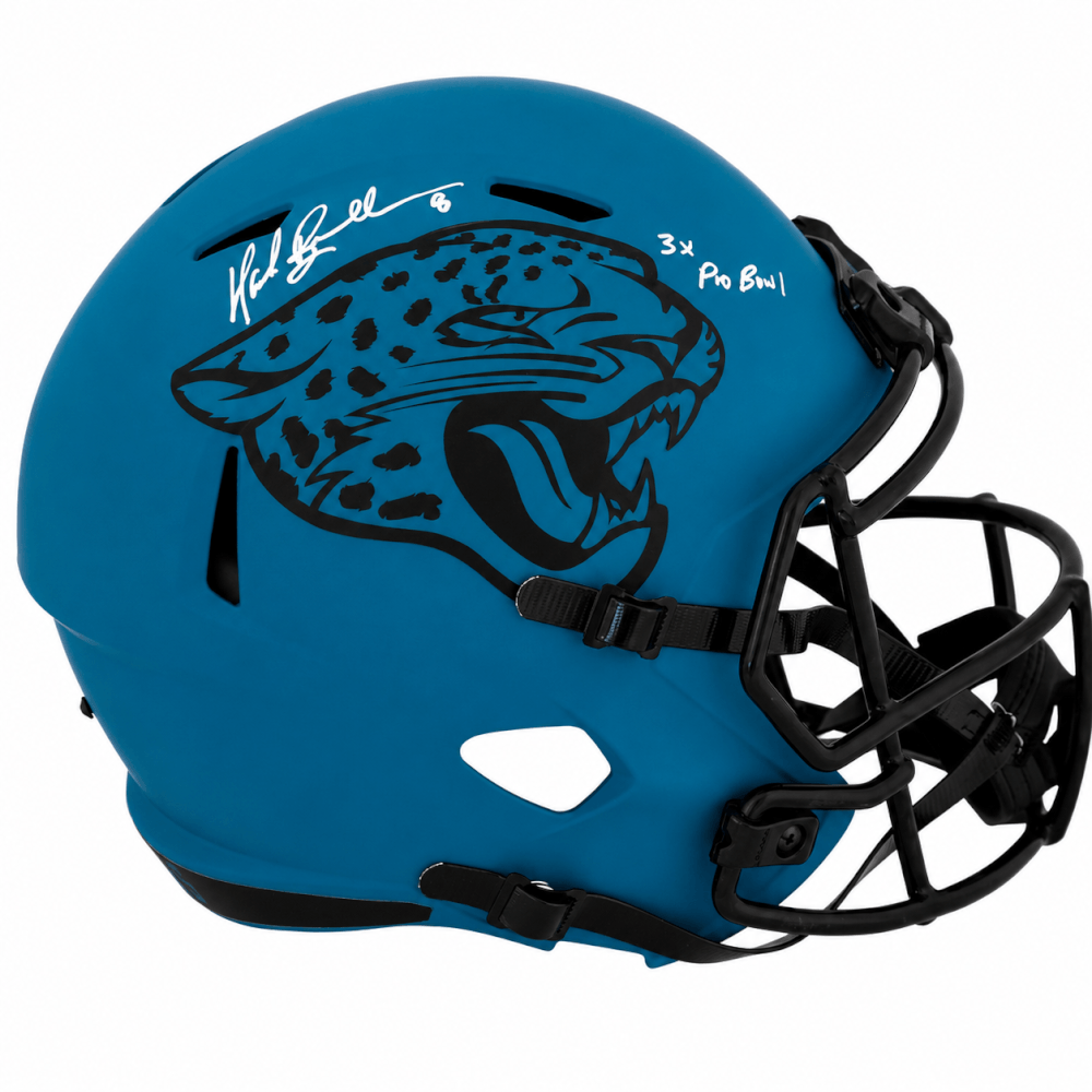 Mark Brunell Signed Jacksonville Jaguars RAVE Riddell Full Size Speed Replica Helmet w/3x Pro Bowl - BRUREP319 - Mark Brunell Signed Jacksonville Jaguars RAVE Riddell Full Size Speed Replica Helmet w/3x Pro Bowl product image