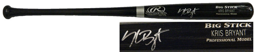Kris Bryant Signed Rawlings Black Big Stick Name Engraved Baseball Bat - BRYBAT100 - Kris Bryant Signed Rawlings Black Big Stick Name Engraved Baseball Bat product image