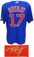 Kris Bryant Signed Chicago Cubs Blue Majestic Jersey - BRYJRY101 - Kris Bryant Signed Chicago Cubs Blue Majestic Jersey product image