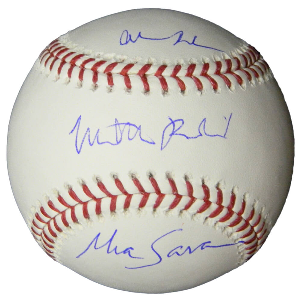 Matthew Broderick, Mia Sara & Alan Ruck Signed Rawlings Official MLB Baseball (Ferris Bueller Cast) - BUEBSB500 - Matthew Broderick, Mia Sara & Alan Ruck Signed Rawlings Official MLB Baseball (Ferris Bueller Cast) product image