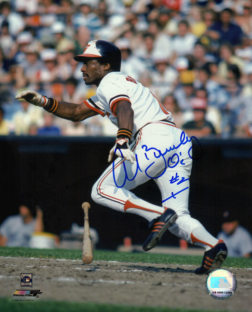 Al Bumbry Signed Baltimore Orioles White Jersey Running 8x10 Photo - BUM08P115 - Al Bumbry Signed Baltimore Orioles White Jersey Running 8x10 Photo product image