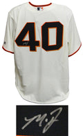 Madison Bumgarner Signed San Francisco Giants Tan Majestic Replica Jersey - BUMJRY101 - Madison Bumgarner Signed San Francisco Giants Tan Majestic Replica Jersey product image