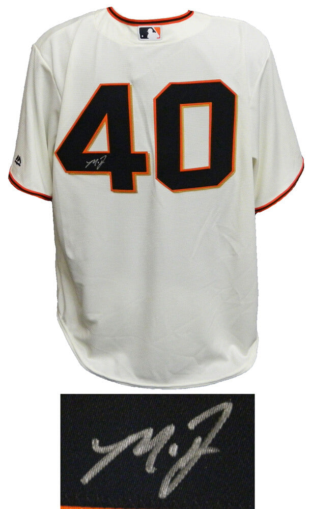 Madison Bumgarner Signed San Francisco Giants Tan Majestic Replica Jersey - BUMJRY101 - Madison Bumgarner Signed San Francisco Giants Tan Majestic Replica Jersey product image