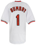 Al Bumbry Signed White Throwback Custom Baseball Jersey w/1973 AL ROY - BUMJRY110 - Al Bumbry Signed White Throwback Custom Baseball Jersey w/1973 AL ROY product image