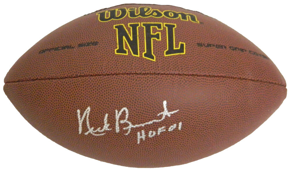 Nick Buoniconti Signed Wilson NFL Full Size Super Grip Football w/HOF'01 - BUOFTB300 - Nick Buoniconti Signed Wilson NFL Full Size Super Grip Football w/HOF'01 product image