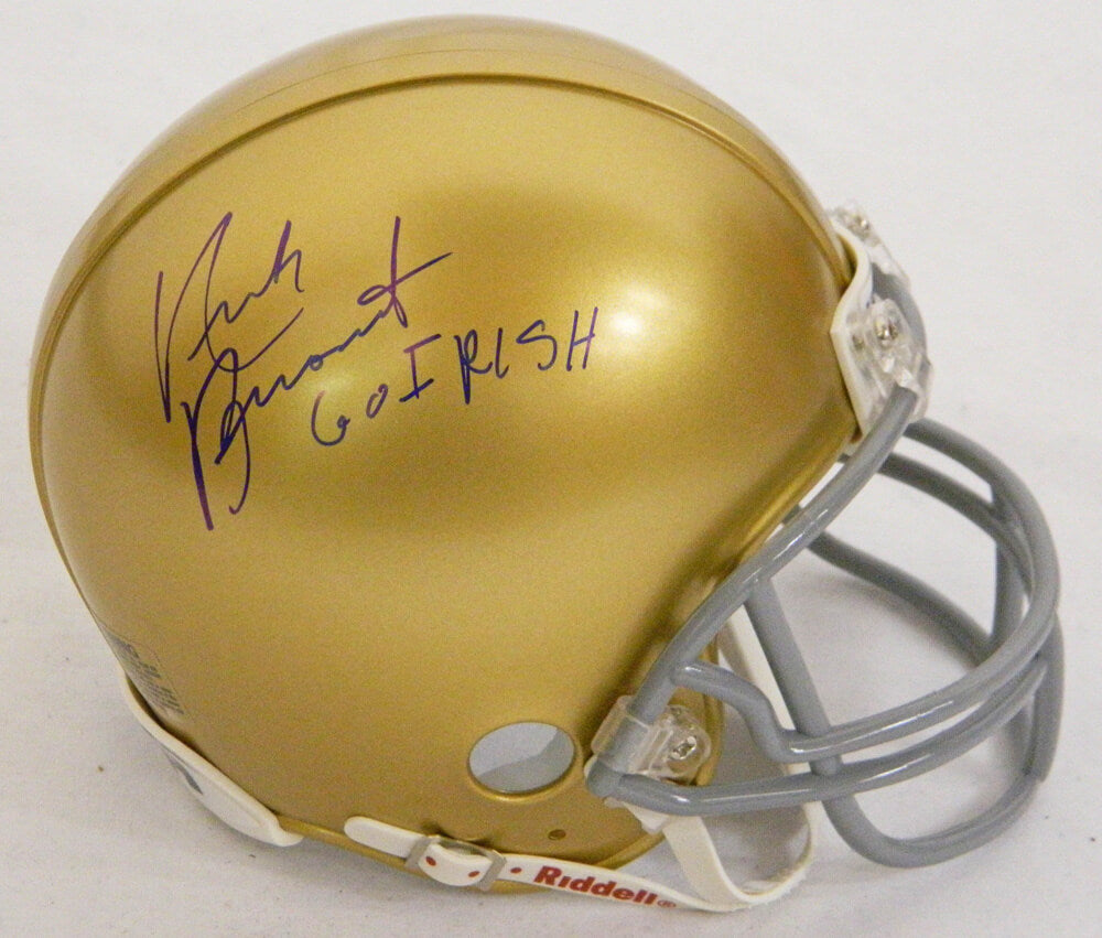 Nick Buoniconti Signed Notre Dame Riddell Mini Helmet w/Go Irish - BUOMIN301 - Nick Buoniconti Signed Notre Dame Riddell Mini Helmet w/Go Irish product image