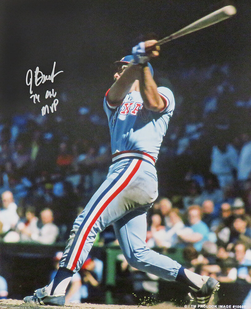 Jeff Burroughs Signed Texas Rangers Batting Action 16x20 Photo w/74 AL MVP - BUR16P100 - Jeff Burroughs Signed Texas Rangers Batting Action 16x20 Photo w/74 AL MVP product image