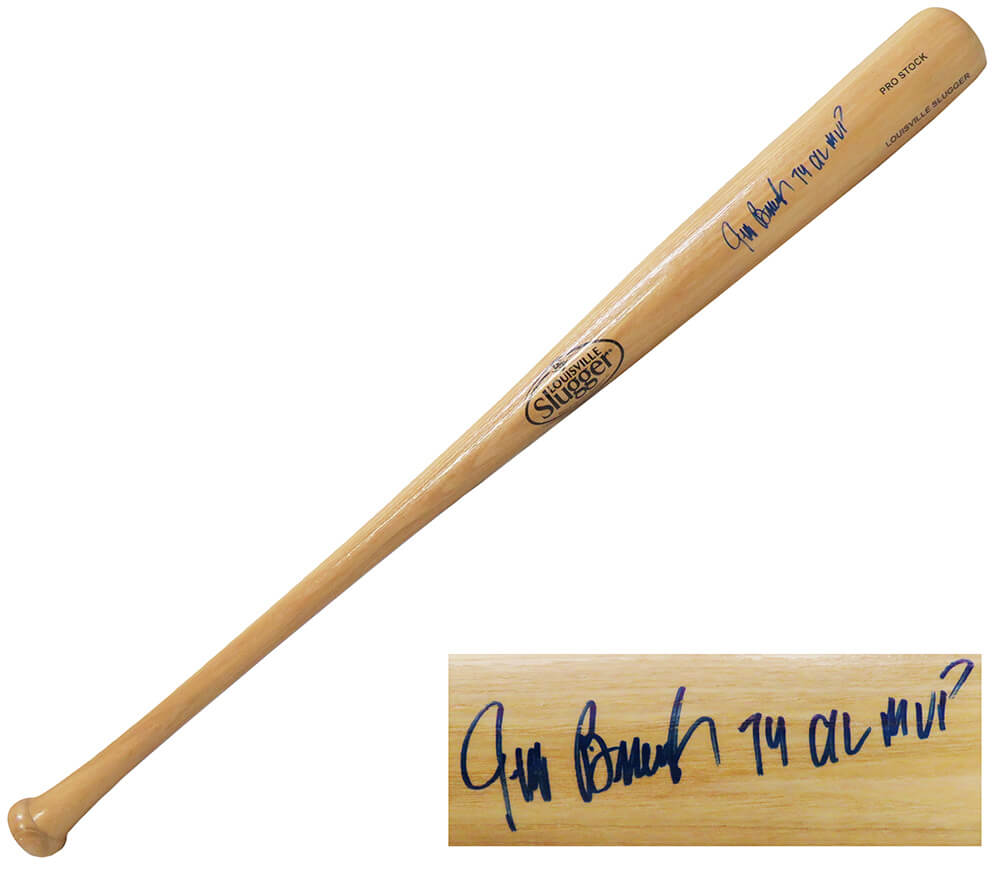 Jeff Burroughs Signed Louisville Slugger Blonde Baseball Bat w/74 AL MVP - BURBAT101 - Jeff Burroughs Signed Louisville Slugger Blonde Baseball Bat w/74 AL MVP product image