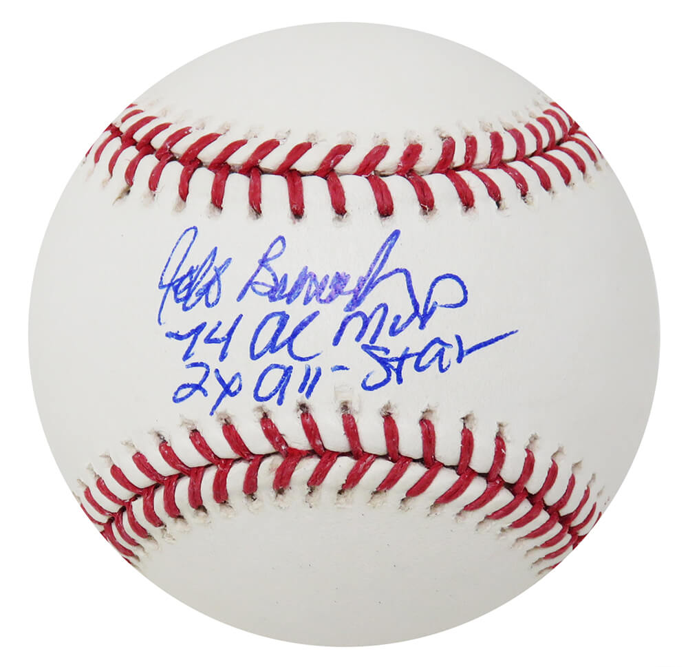 Jeff Burroughs Signed Rawlings Official MLB Baseball w/74 AL MVP, 2x All Star - BURBSB101 - Jeff Burroughs Signed Rawlings Official MLB Baseball w/74 AL MVP, 2x All Star product image