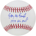 Jeffery Alan Burroughs (Full Name) Signed Rawlings Official MLB Baseball w/74 AL MVP - BURBSB102 - Jeffery Alan Burroughs (Full Name) Signed Rawlings Official MLB Baseball w/74 AL MVP product image