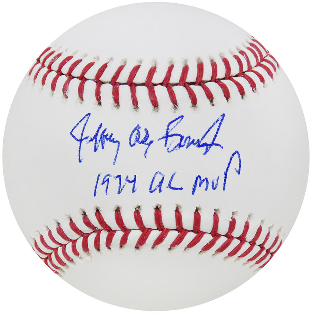 Jeffery Alan Burroughs (Full Name) Signed Rawlings Official MLB Baseball w/74 AL MVP - BURBSB102 - Jeffery Alan Burroughs (Full Name) Signed Rawlings Official MLB Baseball w/74 AL MVP product image
