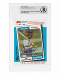 Jeff Burroughs Signed Rangers 1982 Topps Kmart Baseball Trading Card #25 - (Beckett - Auto Sticker) - BURCAR107 - Jeff Burroughs Signed Rangers 1982 Topps Kmart Baseball Trading Card #25 - (Beckett - Auto Sticker) product image