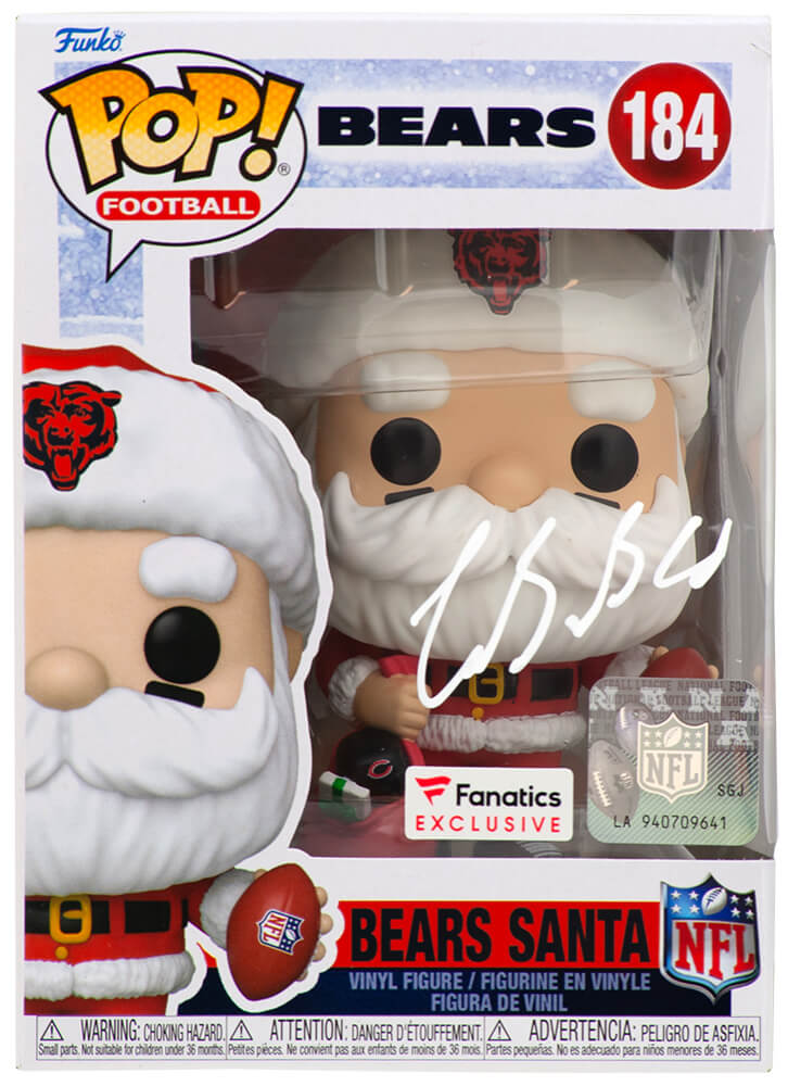 Luther Burden III Signed Chicago Bears SANTA Funko Pop Doll #184 - BURFUN300 - Luther Burden III Signed Chicago Bears SANTA Funko Pop Doll #184 product image