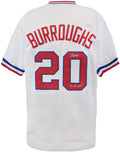 Jeff Burroughs Signed White Custom Baseball Jersey w/74 AL MVP - BURJRY100 - Jeff Burroughs Signed White Custom Baseball Jersey w/74 AL MVP product image