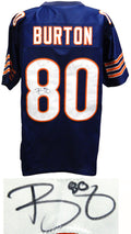 Trey Burton Signed Navy Custom Football Jersey - BURJRY301 - Trey Burton Signed Navy Custom Football Jersey product image