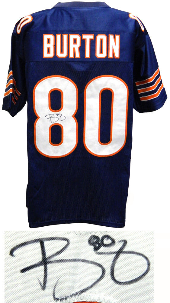 Trey Burton Signed Navy Custom Football Jersey - BURJRY301 - Trey Burton Signed Navy Custom Football Jersey product image