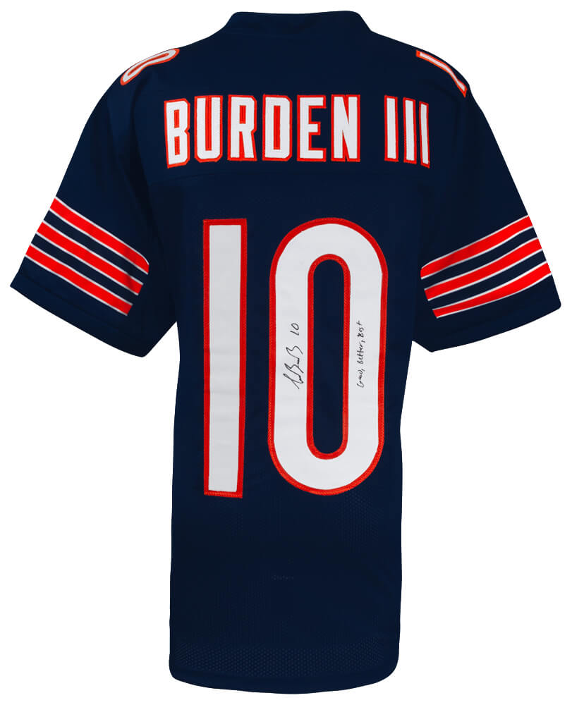 Luther Burden III Signed Navy Custom Football Jersey w/Good, Better, Best - BURJRY311 - Luther Burden III Signed Navy Custom Football Jersey w/Good, Better, Best product image