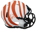 Joe Burrow Signed Cincinnati Bengals Lunar Eclipse White Matte Riddell Speed Mini Helmet (Fanatics) - BURMIN313 - Joe Burrow Signed Cincinnati Bengals Lunar Eclipse White Matte Riddell Speed Mini Helmet (Fanatics) product image
