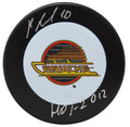 Pavel Bure Signed Vancouver Canucks Logo Hockey Puck w/HOF 2012 - BURPUC401 - Pavel Bure Signed Vancouver Canucks Logo Hockey Puck w/HOF 2012 product image