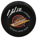Pavel Bure Signed Vancouver Canucks Logo Official Game Hockey Puck - BURPUC403 - Pavel Bure Signed Vancouver Canucks Logo Official Game Hockey Puck product image